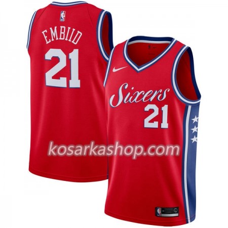 Dres Philadelphia 76ers Joel Embiid 21 Nike 2017-18 Crvena Swingman